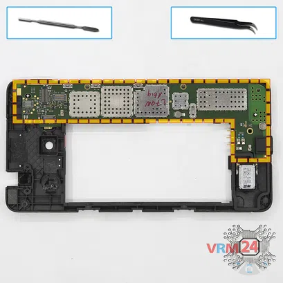 Cómo desmontar Microsoft Lumia 640 DS RM-1077, Paso 8/1