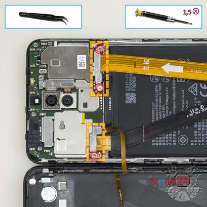 How to disassemble Huawei Nova 2i, Step 4/1