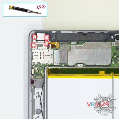 Как разобрать Huawei MediaPad M3 Lite 10'', Шаг 16/1