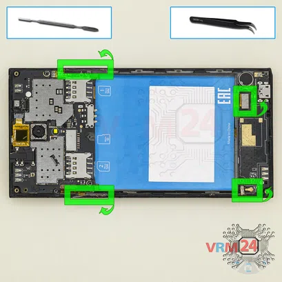 How to disassemble Highscreen Boost 3, Step 5/1