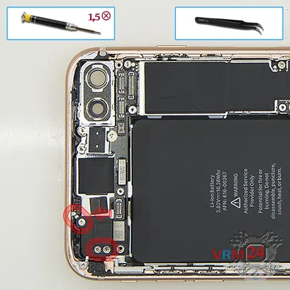 Cómo desmontar Apple iPhone 8 Plus, Paso 14/1