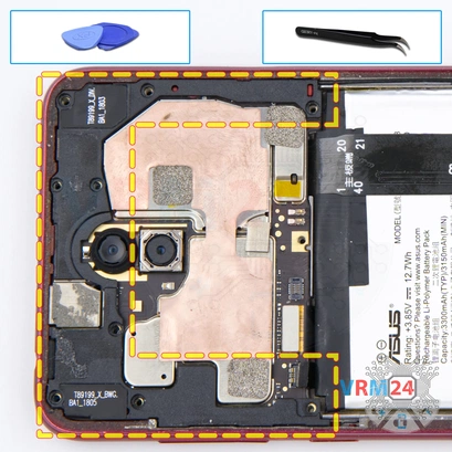 Cómo desmontar Asus ZenFone 5 Lite ZC600KL, Paso 8/1