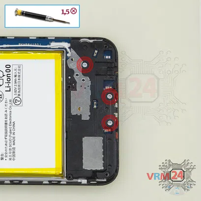 Cómo desmontar Huawei Honor 7C Pro, Paso 8/1