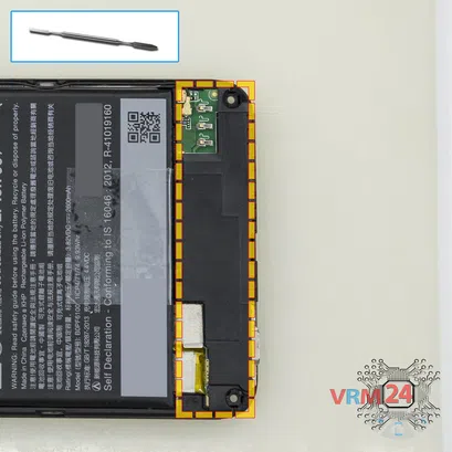 How to disassemble HTC Desire 820, Step 5/1