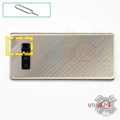 How to disassemble Samsung Galaxy Note 8 SM-N950, Step 2/1