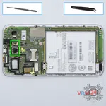 How to disassemble Lenovo A606, Step 6/1