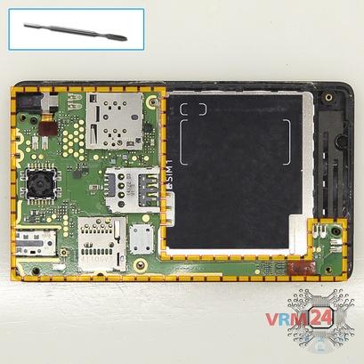 How to disassemble Nokia Asha 502 RM-921, Step 7/1