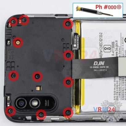 Como desmontar Xiaomi Redmi 9A por si mesmo, Passo 4/1