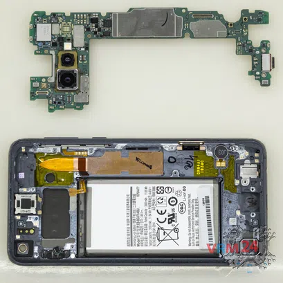 Cómo desmontar Samsung Galaxy S10e SM-G970, Paso 10/2