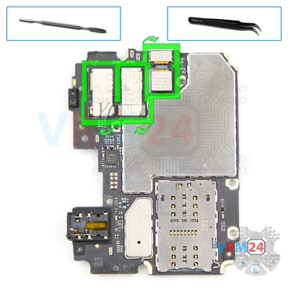 How to disassemble ZTE Blade A7s, Step 16/1