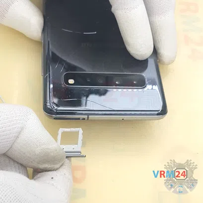 Cómo desmontar Samsung Galaxy S10 5G SM-G977, Paso 2/4