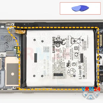 Como desmontar Samsung Galaxy S25 Ultra SM-S938 por si mesmo, Passo 19/1