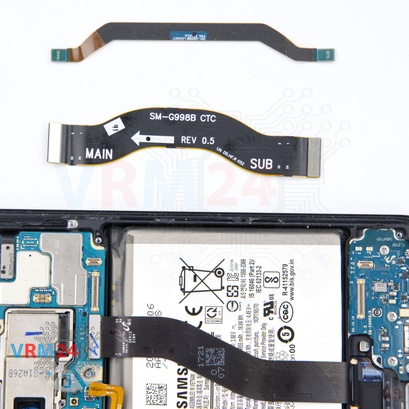 Cómo desmontar Samsung Galaxy S21 Ultra SM-G998, Paso 11/2