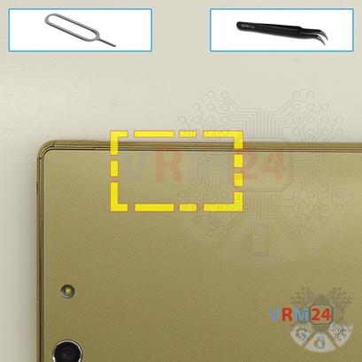 How to disassemble Sony Xperia M5, Step 2/1