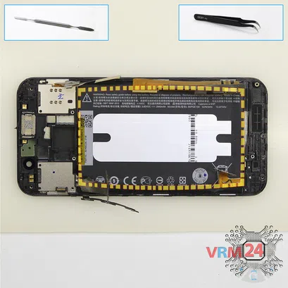 How to disassemble HTC One M9, Step 17/1