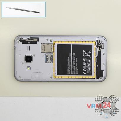 How to disassemble Samsung Galaxy J3 (2016) SM-J320, Step 2/1