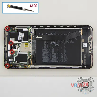 How to disassemble Huawei Honor 6A, Step 8/1
