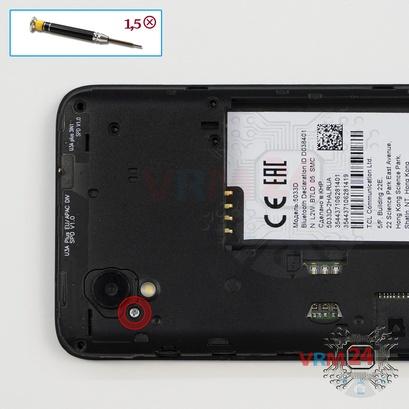 How to disassemble Alcatel One 5033D, Step 4/1