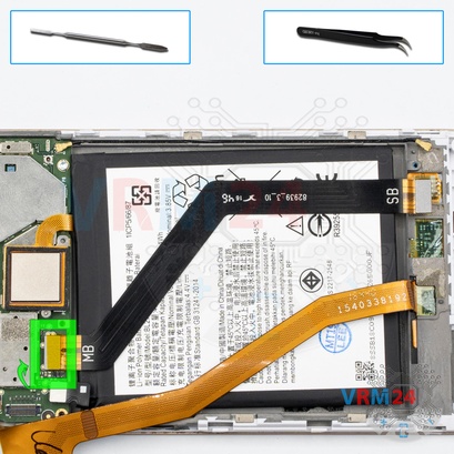 How to disassemble Lenovo K6 Note, Step 13/1