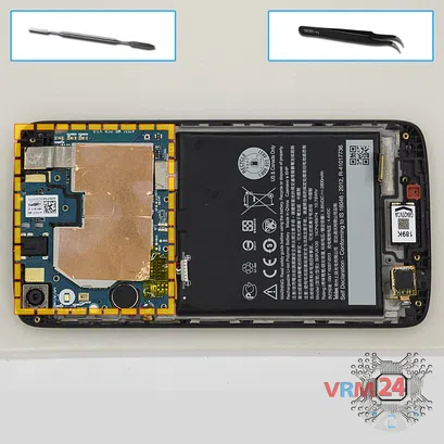 How to disassemble HTC Desire 828, Step 9/1