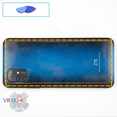 How to disassemble ZTE Blade V20 Smart, Step 3/1