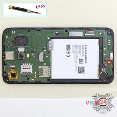 How to disassemble Alcatel OT POP 3 5015D, Step 5/1