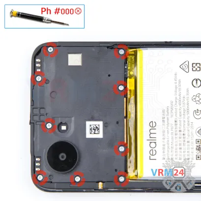 Как разобрать Realme C30, Шаг 4/1
