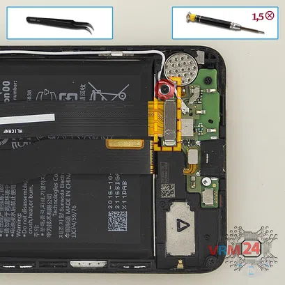 How to disassemble Huawei Nova, Step 7/1