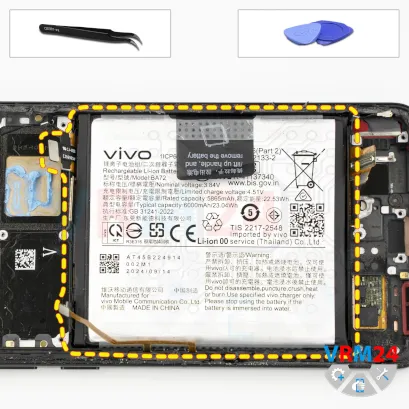 How to disassemble vivo X200 Pro, Step 15/1