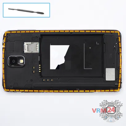 Cómo desmontar Samsung Galaxy Note 3 SM-N9000, Paso 4/1