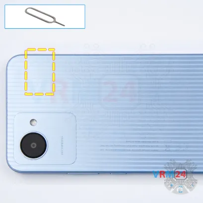 How to disassemble Realme C30, Step 2/1