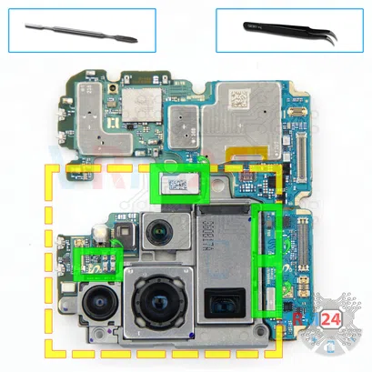 Как разобрать Samsung Galaxy S20 Ultra SM-G988, Шаг 15/1