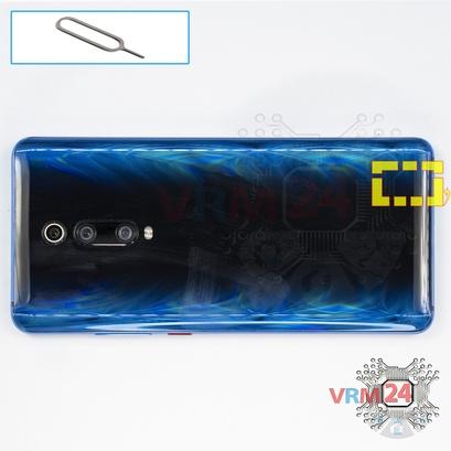 How to disassemble Xiaomi Redmi K20 Pro, Step 2/1