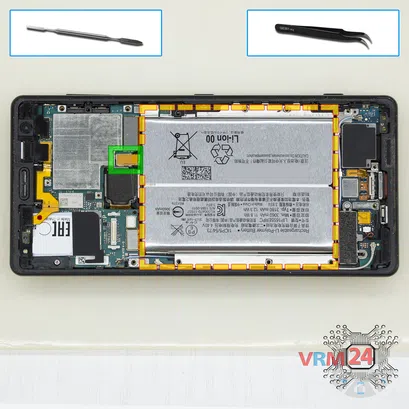 How to disassemble Sony Xperia XZ2, Step 8/1