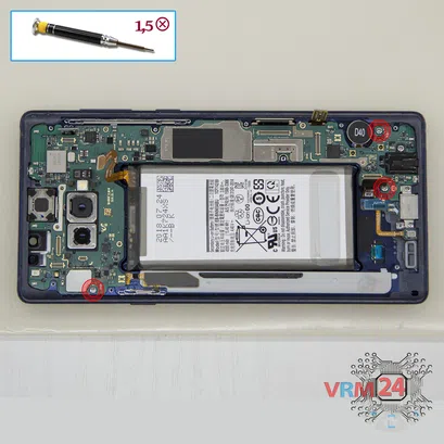 How to disassemble Samsung Galaxy Note 9 SM-N960, Step 10/1
