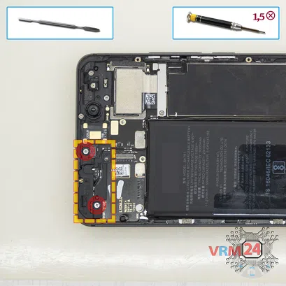 How to disassemble Meizu Pro 7 M792H, Step 9/1