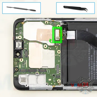 Como desmontar Samsung Galaxy A20s SM-A207 por si mesmo, Passo 16/1