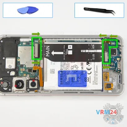 Как разобрать Samsung Galaxy S24 FE SM-S721, Шаг 10/1