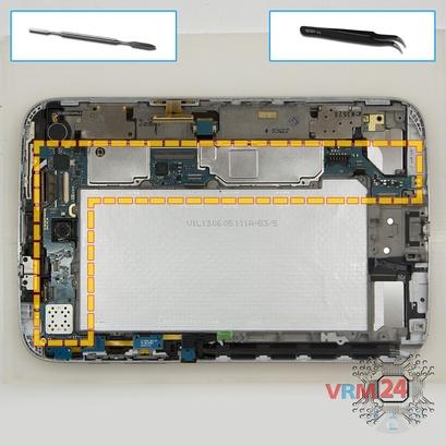 How to disassemble Samsung Galaxy Note 8.0'' GT-N5100, Step 12/1
