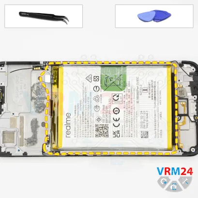 Как разобрать Realme C35, Шаг 15/1