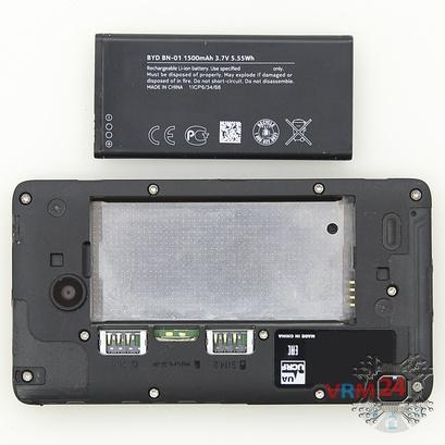 How to disassemble Nokia X RM-980, Step 2/2