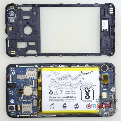 How to disassemble Micromax Canvas Juice 4 Q465, Step 4/2