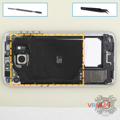 How to disassemble Samsung Galaxy S7 SM-G930, Step 5/1