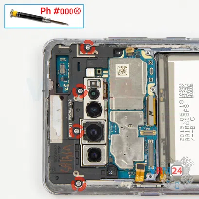 How to disassemble Samsung Galaxy S10 5G SM-G977, Step 14/1