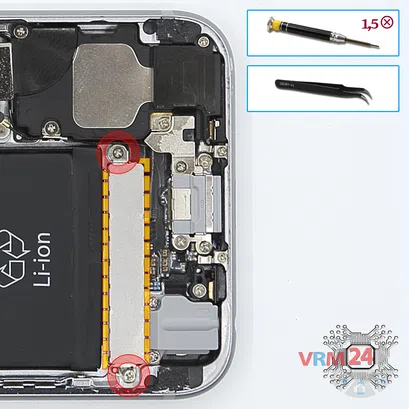 Cómo desmontar Apple iPhone 6S, Paso 16/1
