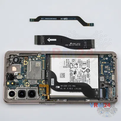 Como desmontar Samsung Galaxy S21 SM-G991 por si mesmo, Passo 9/2