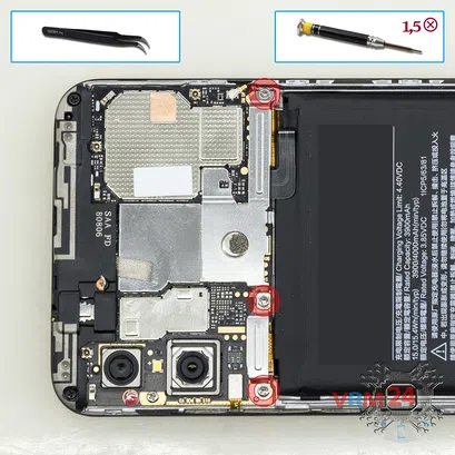 How to disassemble Xiaomi Mi A2 Lite, Step 2/1