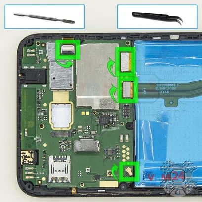 Cómo desmontar Alcatel OT A7 5090Y, Paso 8/1