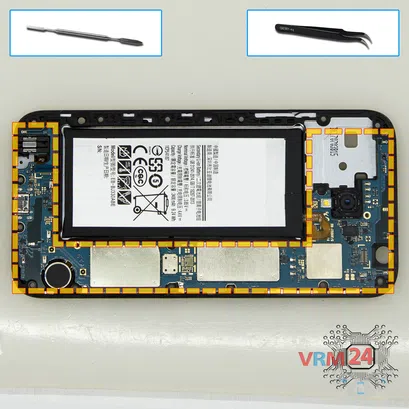 How to disassemble Samsung Galaxy J3 (2017) SM-J330, Step 10/1