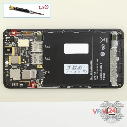 How to disassemble Xiaomi RedMi Note 2 Prime, Step 9/1